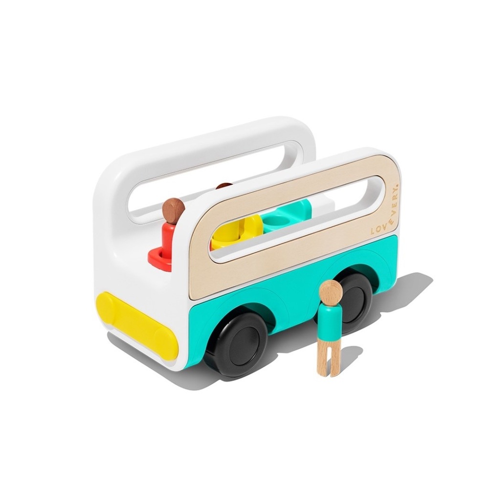 Lovevery Around Town Bus - Wooden Toy Bus